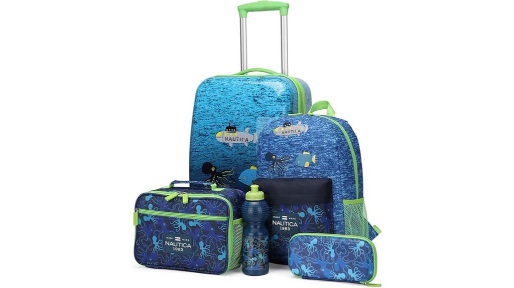 children s nautical luggage set