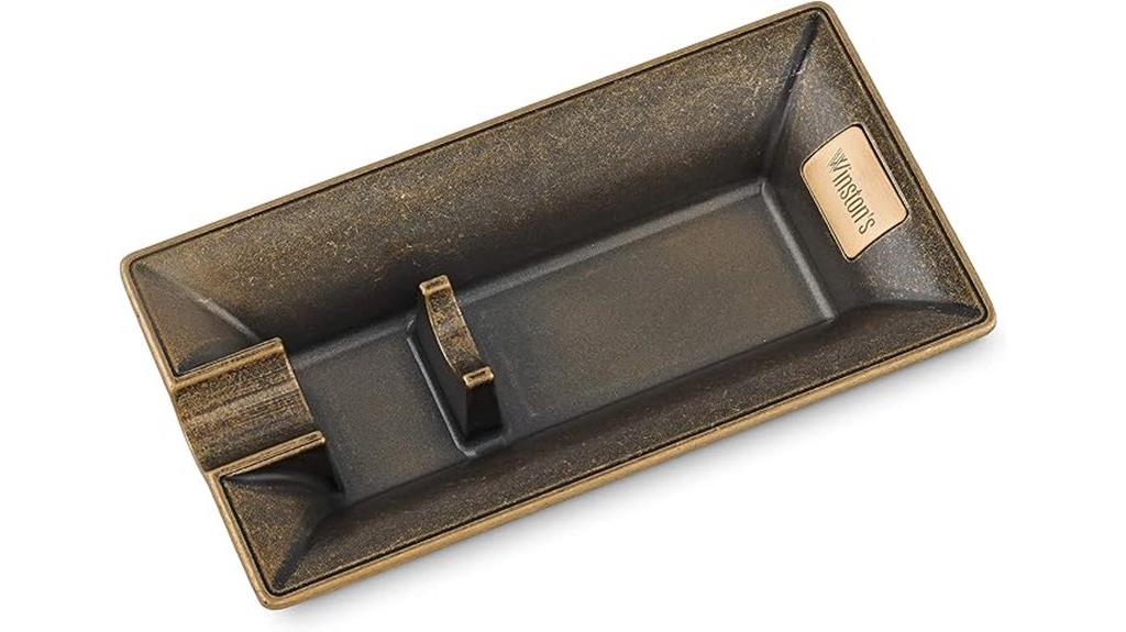 churchill bronze cigar ashtray