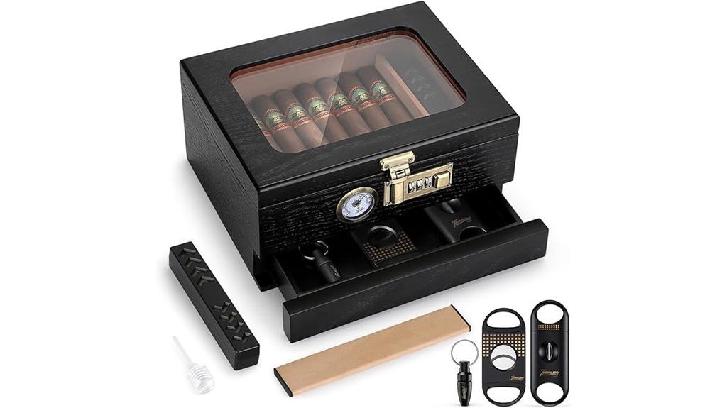 cigar humidor with accessories