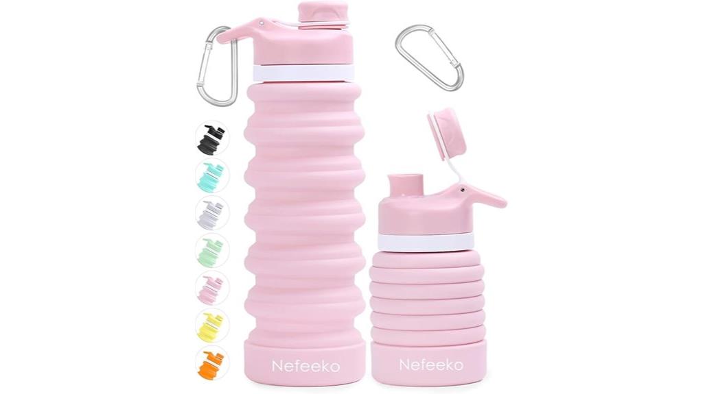 collapsible silicone water bottle