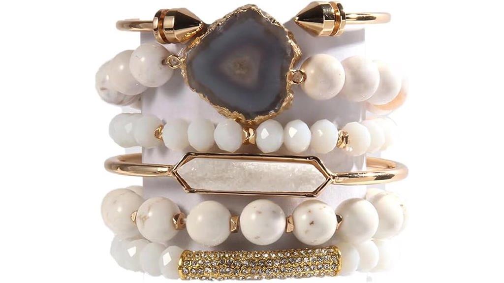 colorful boho beaded set
