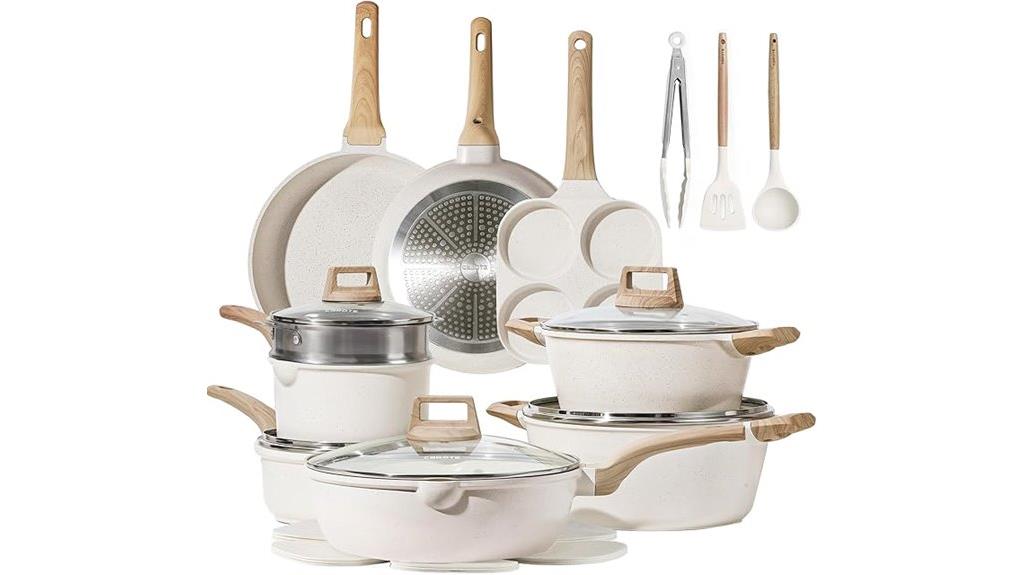 complete 21 piece cookware set