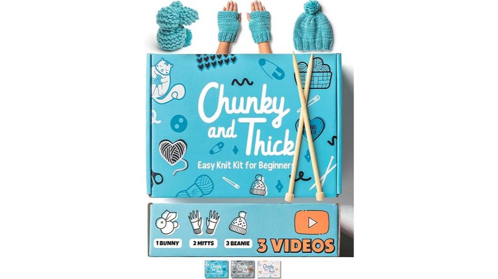 complete beginner knitting kit
