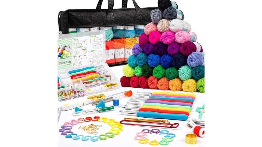 complete crochet kit bundle