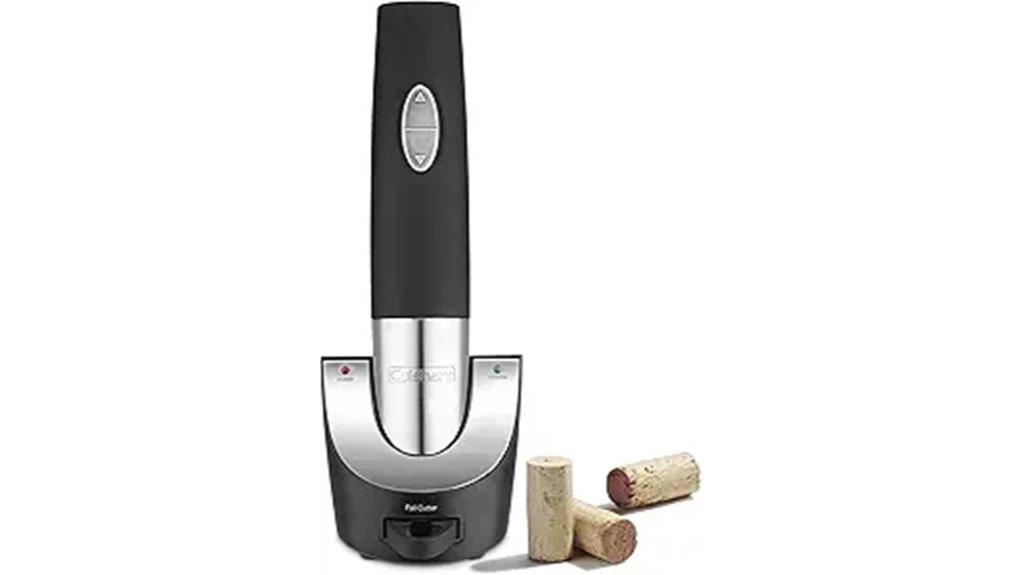 cordless wine opener black