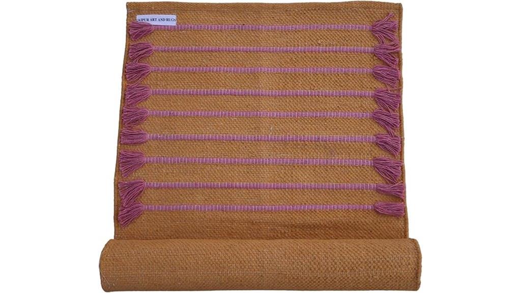 cotton jaipur yoga rug