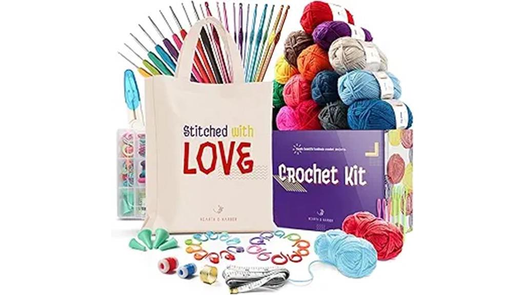 crochet kit with yarn