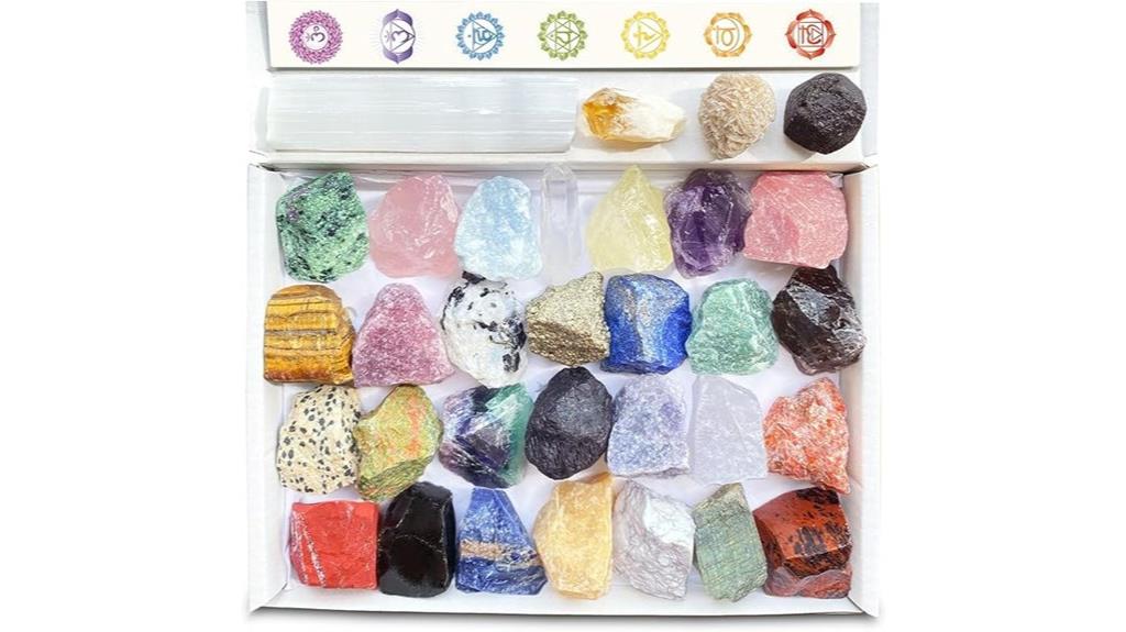 crystal healing stone set