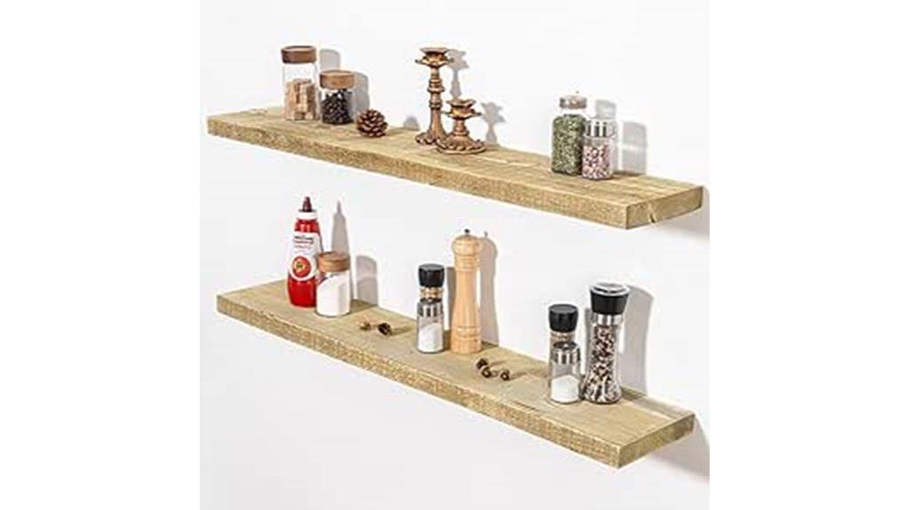 decorative floating wall shelves