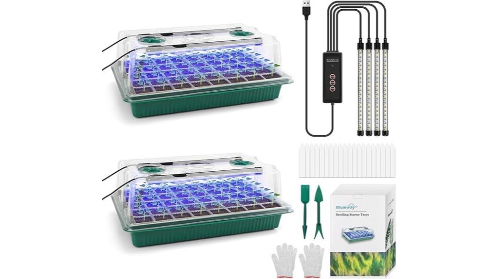 dual pack seed growing system