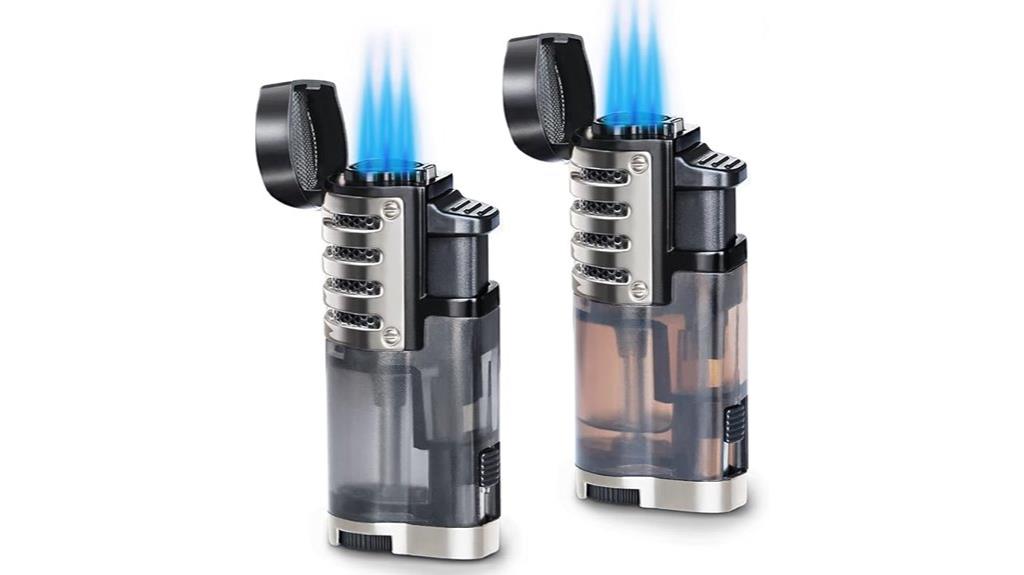 dual triple jet torch lighters