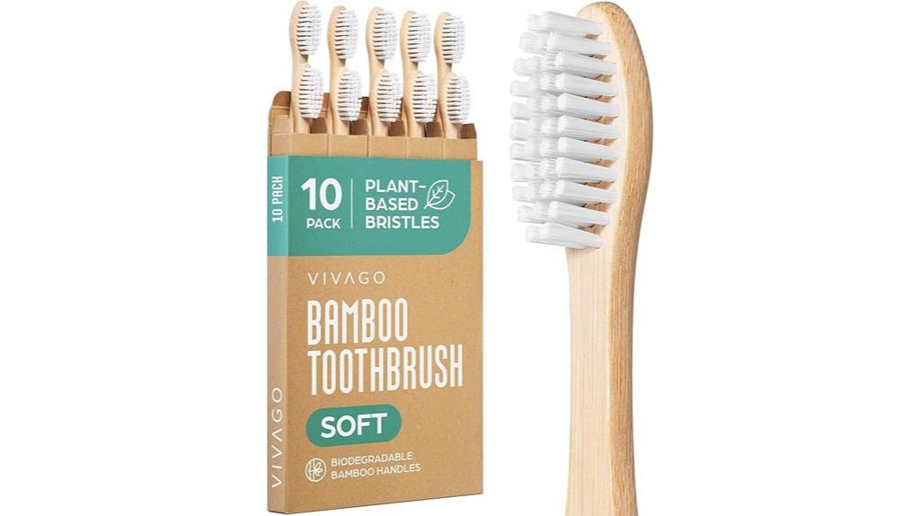 eco friendly bamboo toothbrush set