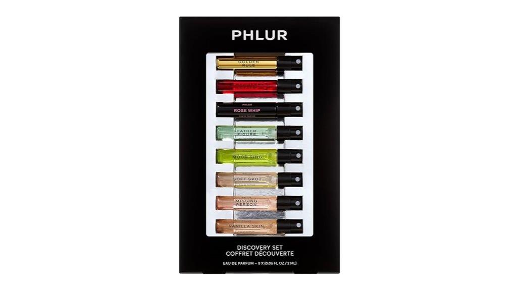 eight perfume samples collection