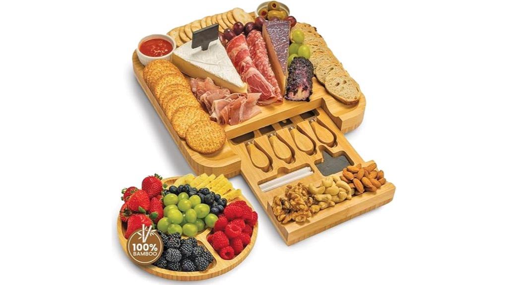 elegant bamboo serving platter