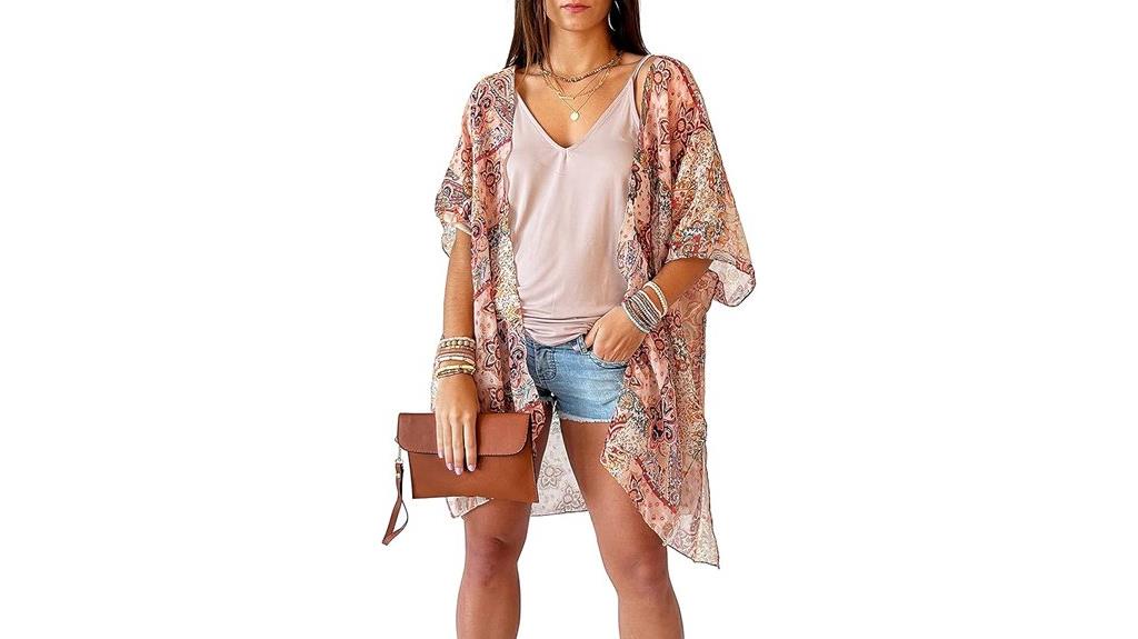 floral boho beach coverup