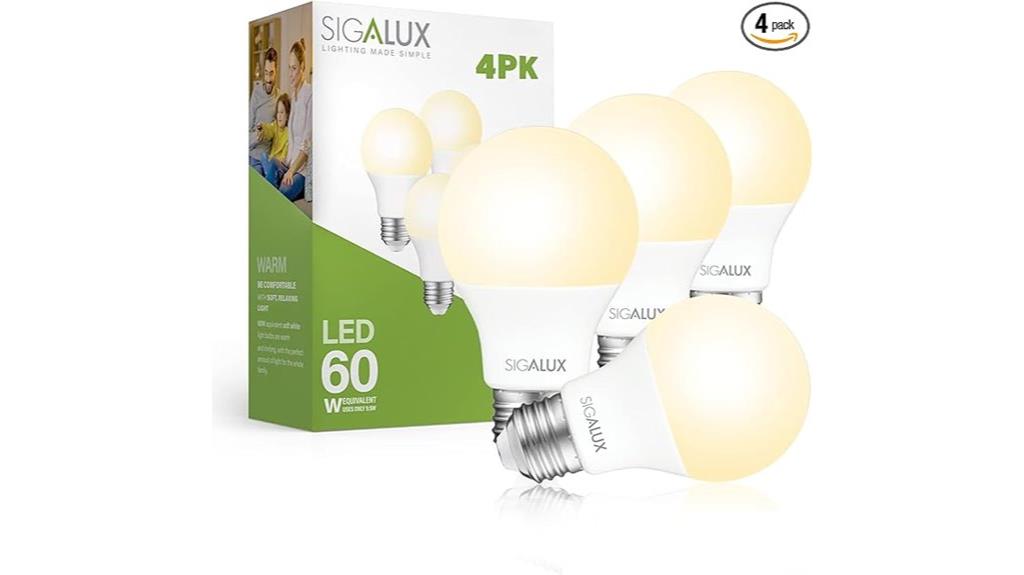 four pack 60w led bulbs