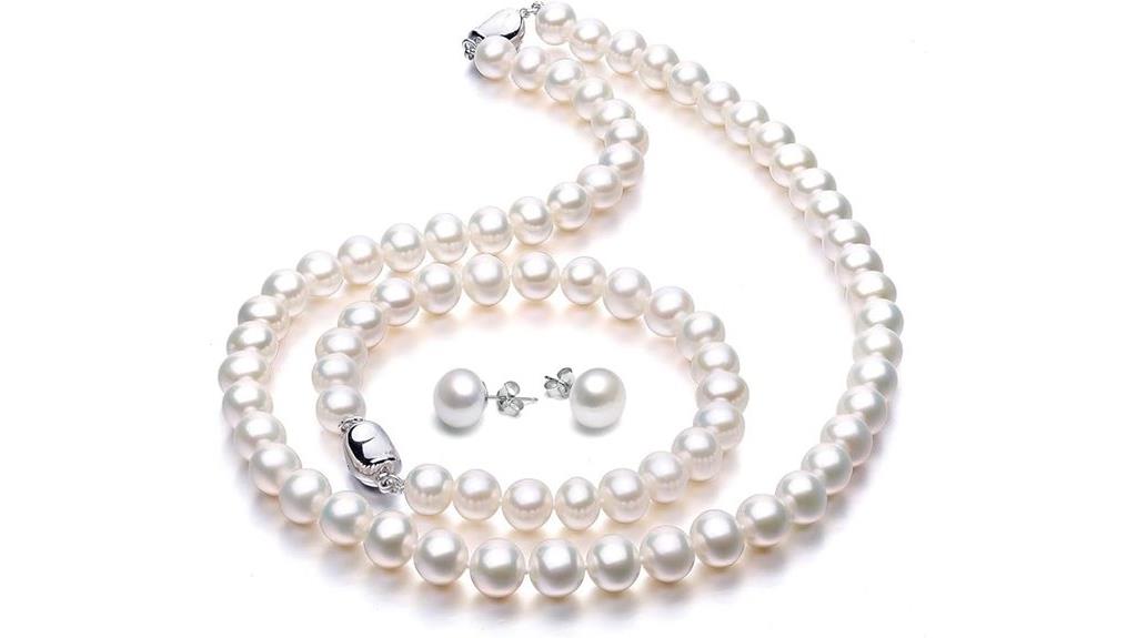 freshwater pearl jewelry set