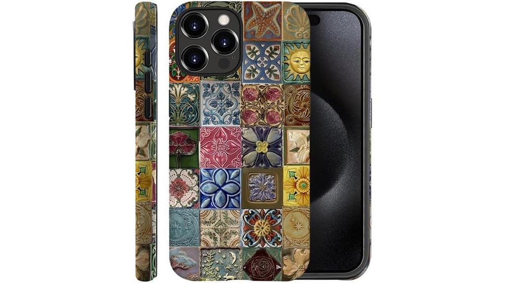frosted boho tile case
