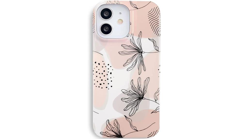 geometric plant pattern case