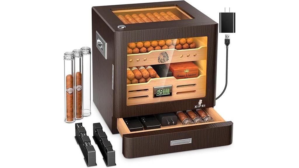 glass top cigar humidor