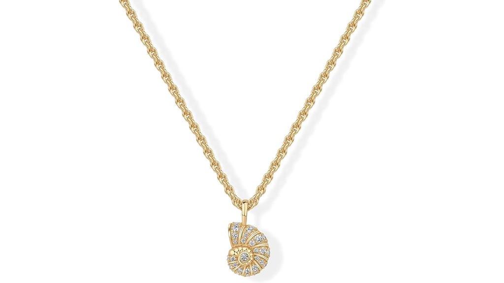 gold plated pendant necklace