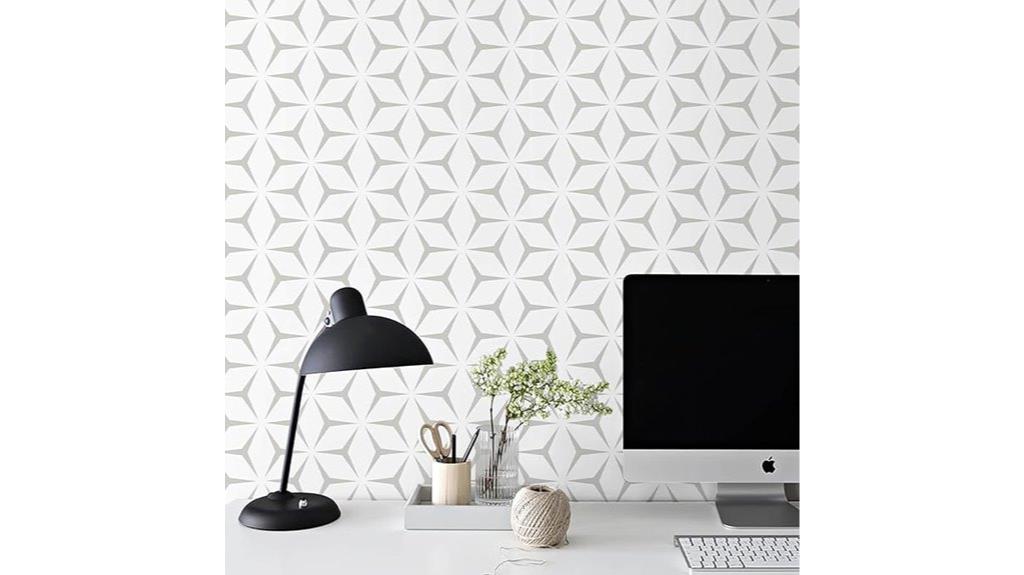 gray geometric cabinet wallpaper