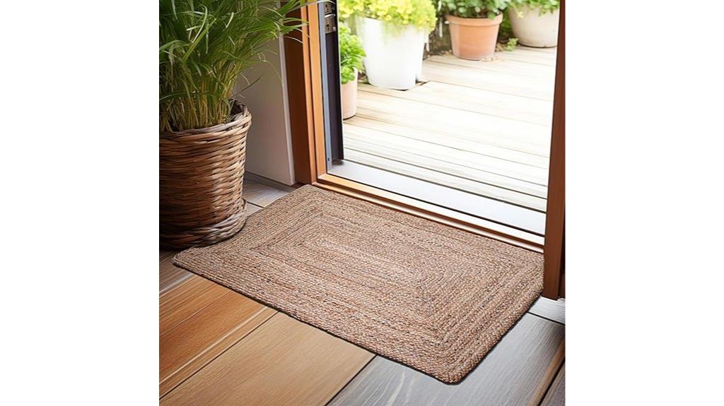 handwoven jute rug