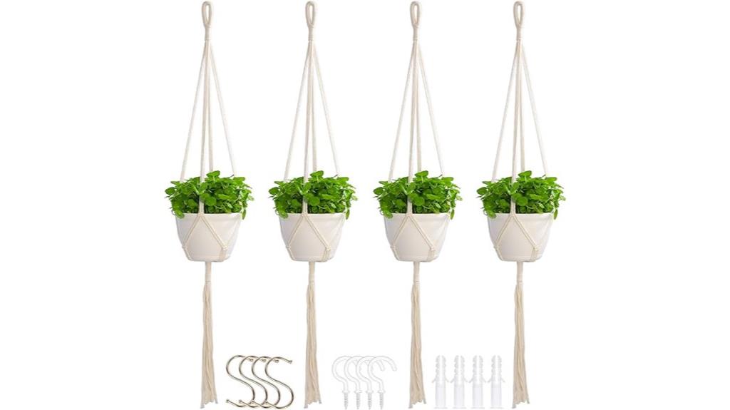indoor four pack plant hangers