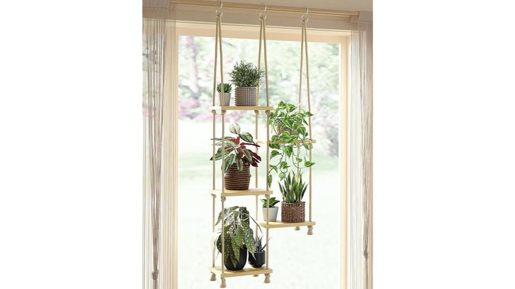 indoor plant hanging shelves