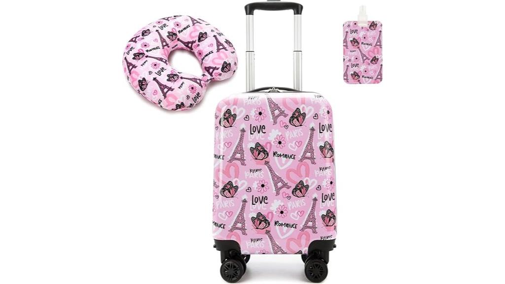 kids 2 piece spinner suitcase