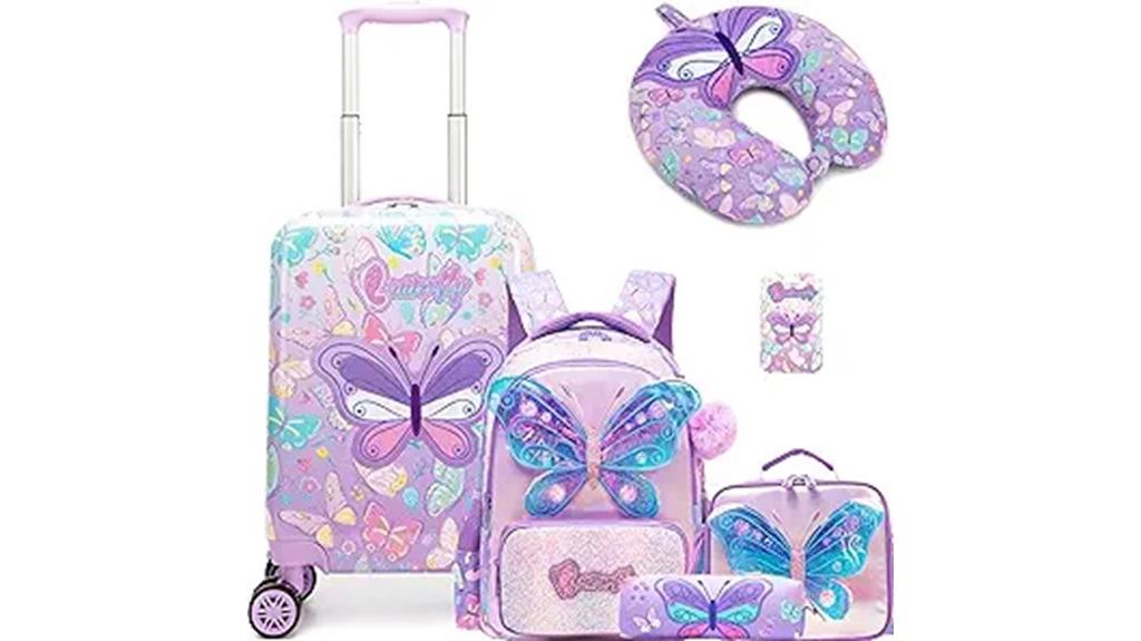 kids 5 piece spinner luggage