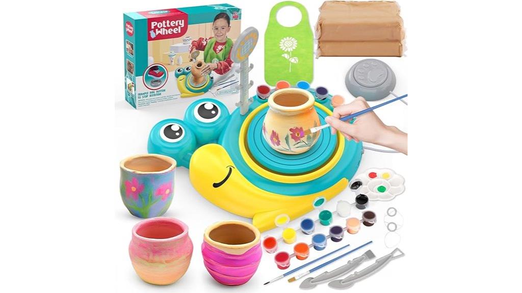 kids snail pottery wheel