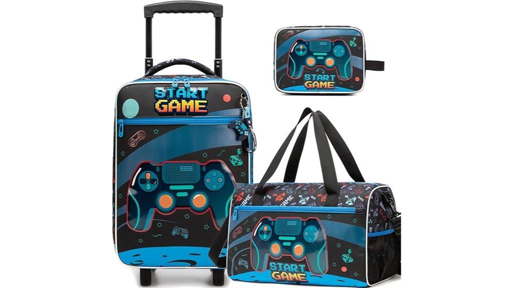 kids wheeled travel luggage
