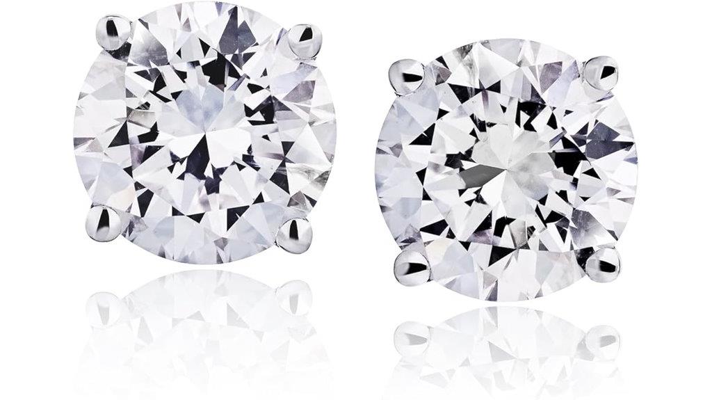 lab grown diamond earrings