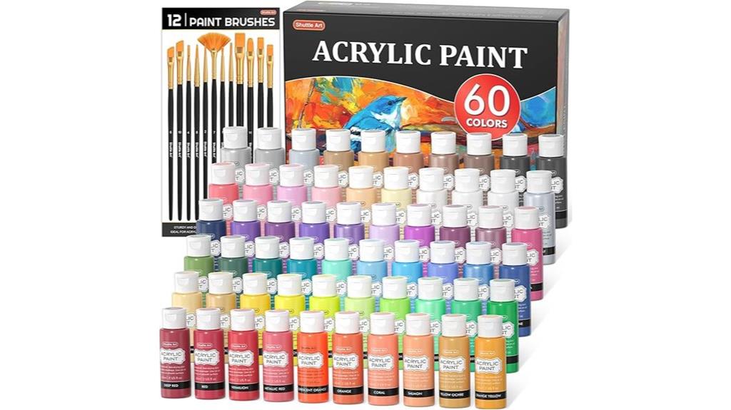 large acrylic paint set