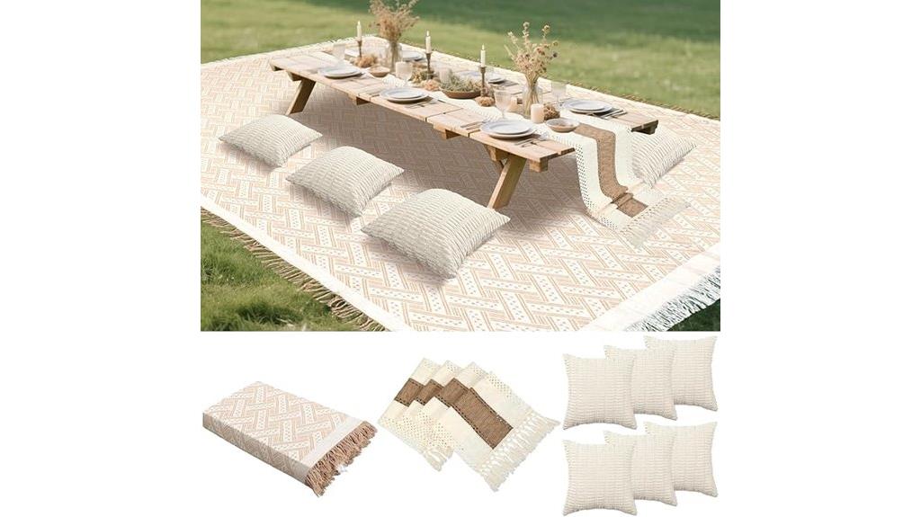large boho picnic blanket