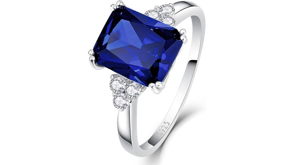 large simulated gemstone ring
