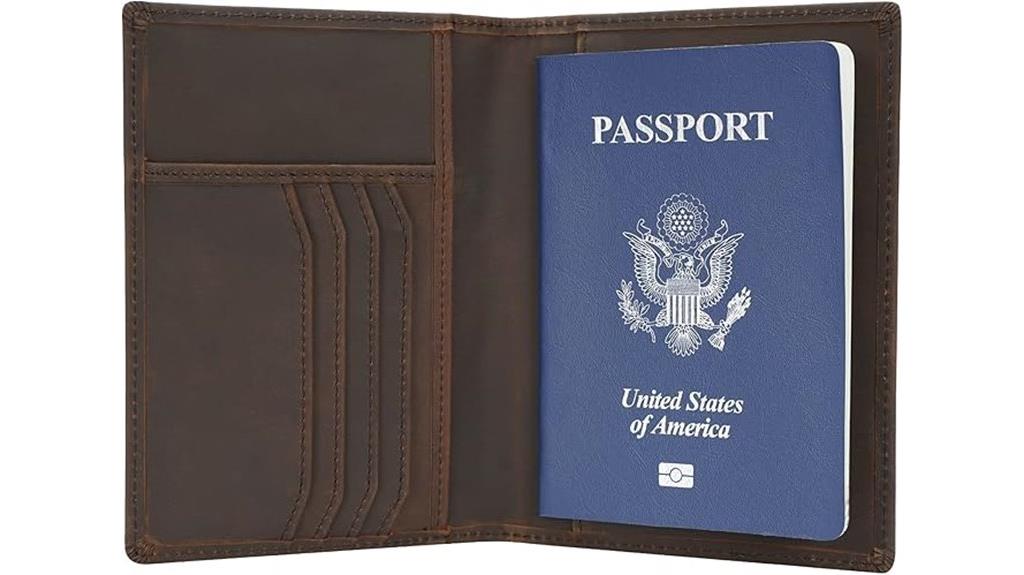 leather rfid passport wallet