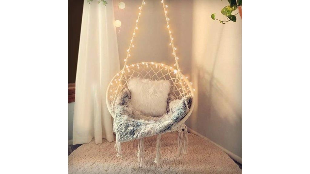 led lit hammock swing