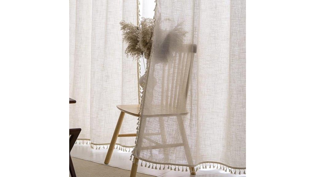linen farmhouse curtain panels