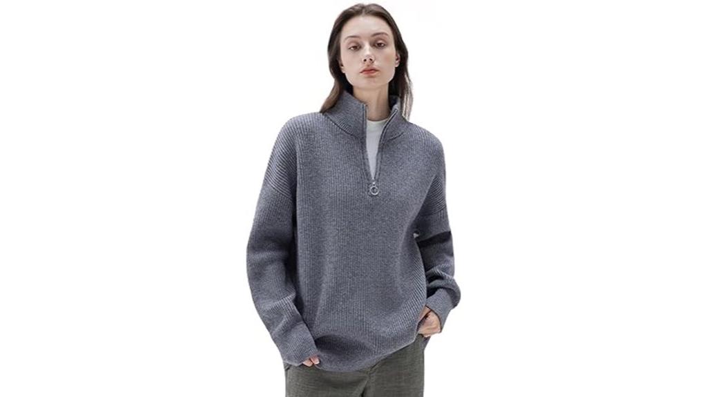 luxurious oversized cashmere sweater