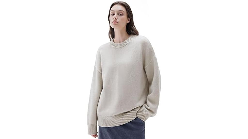 luxury oversized cashmere sweater