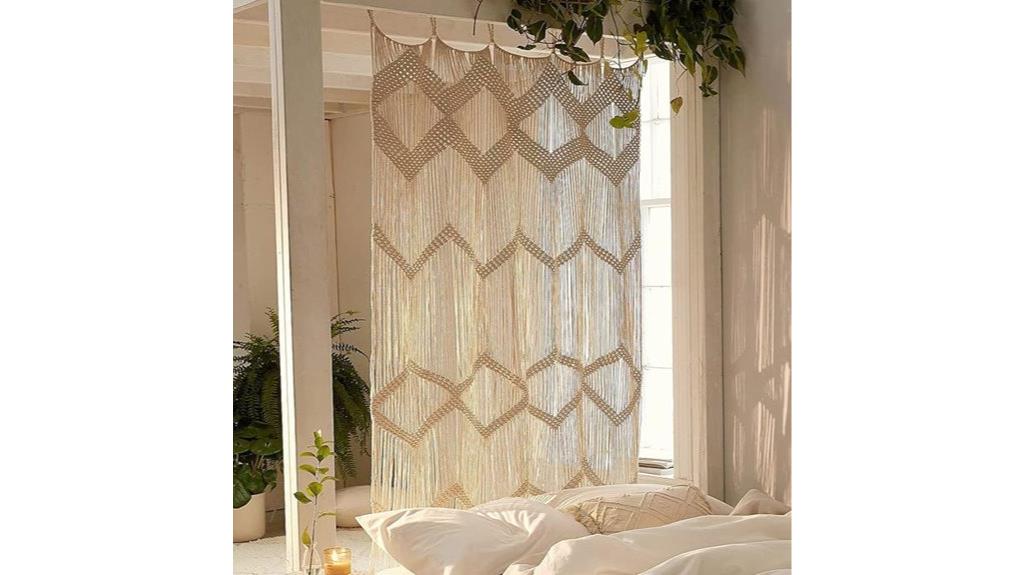 macrame curtain for windows
