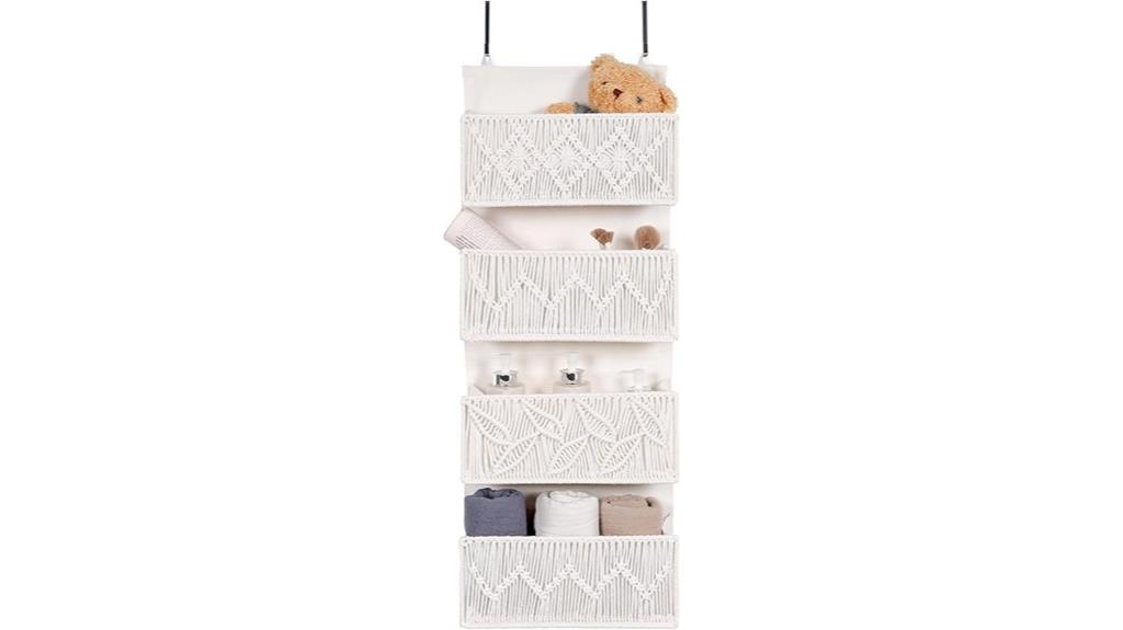 macrame door organizer