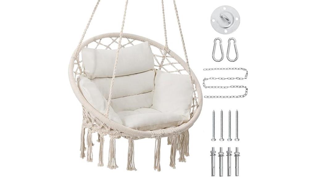 macrame hammock swing