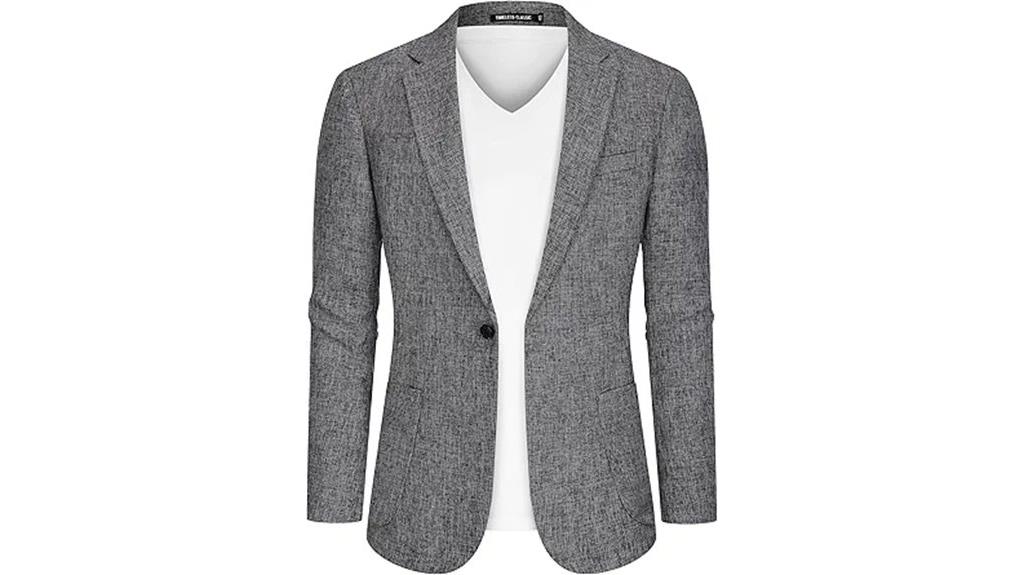 men s casual linen blazer