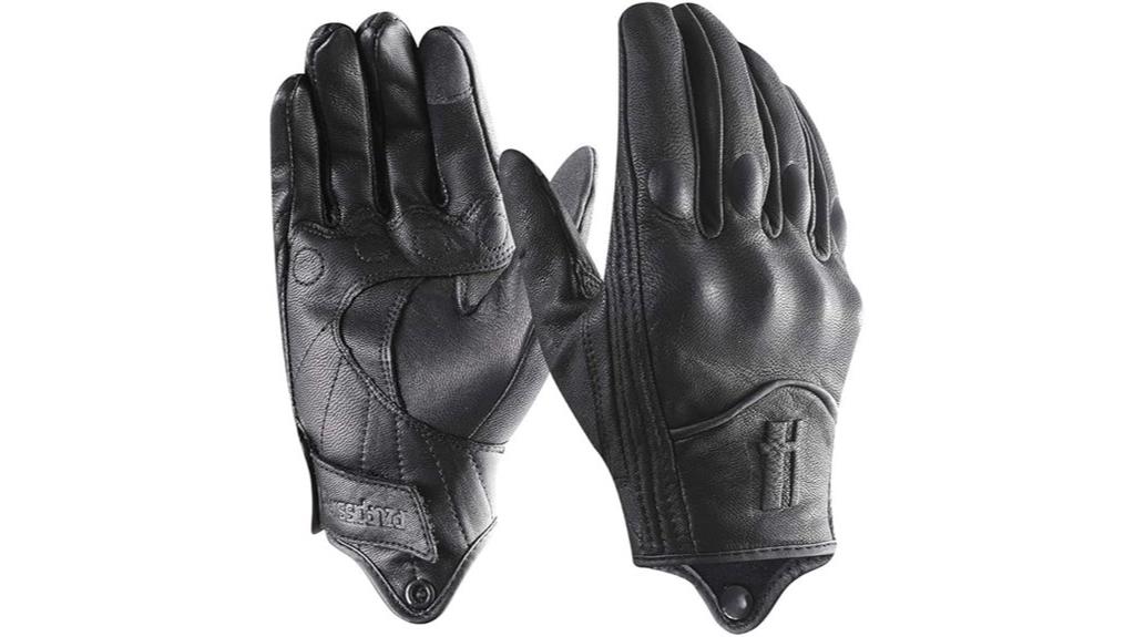 men s leather motorcycle gloves