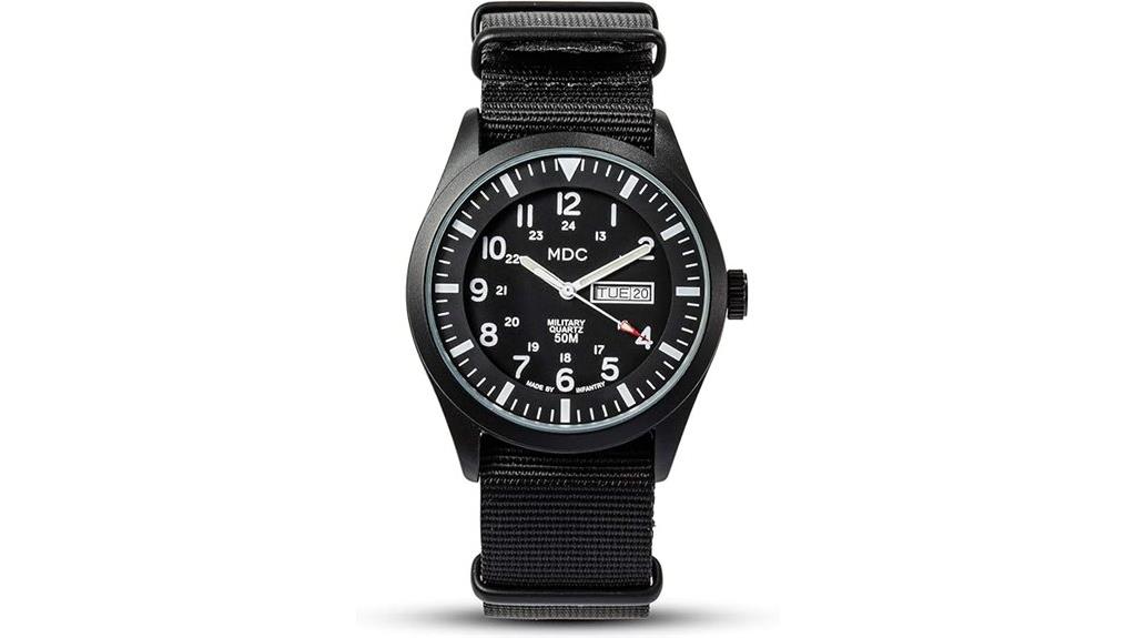 military nylon band watch