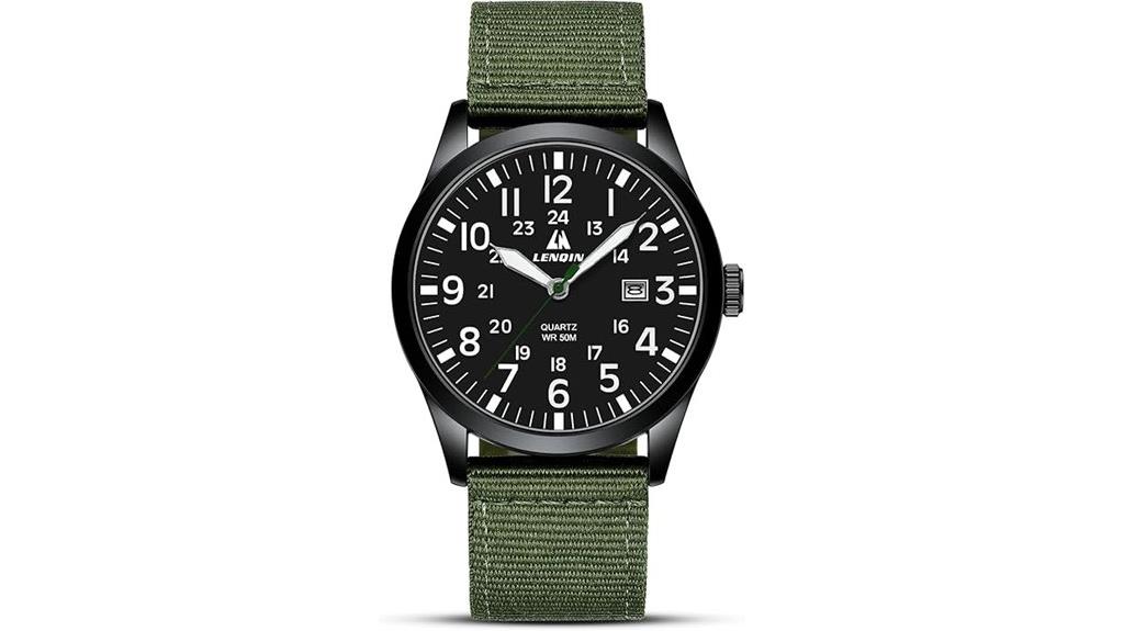 military waterproof nylon watch