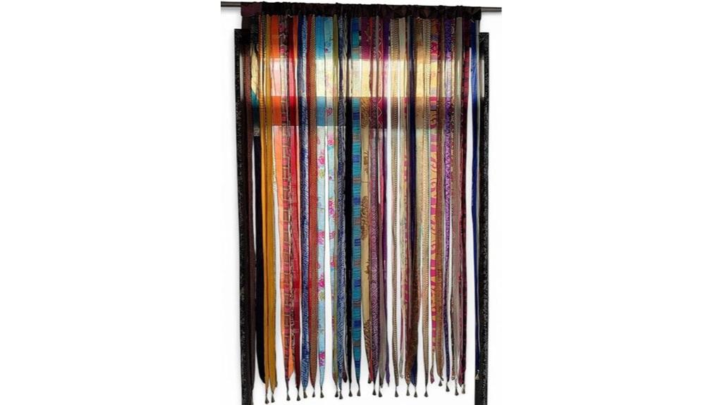multicolor silk sari divider